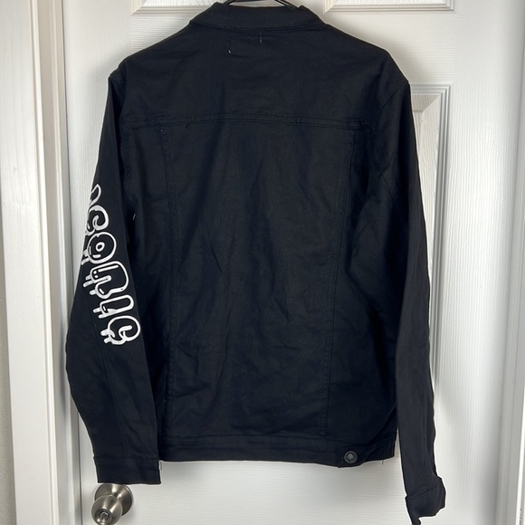 Road Narrows N.Y.C  Denim Hip Hop New York Graffiti Jacket - Picture 7 of 9